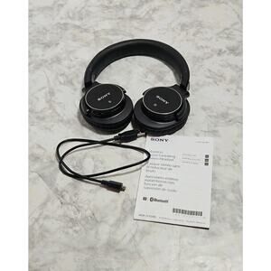 Sony MDR-ZX750BN Bluetooth Noise Canceling Stereo Headphones Black TESTED